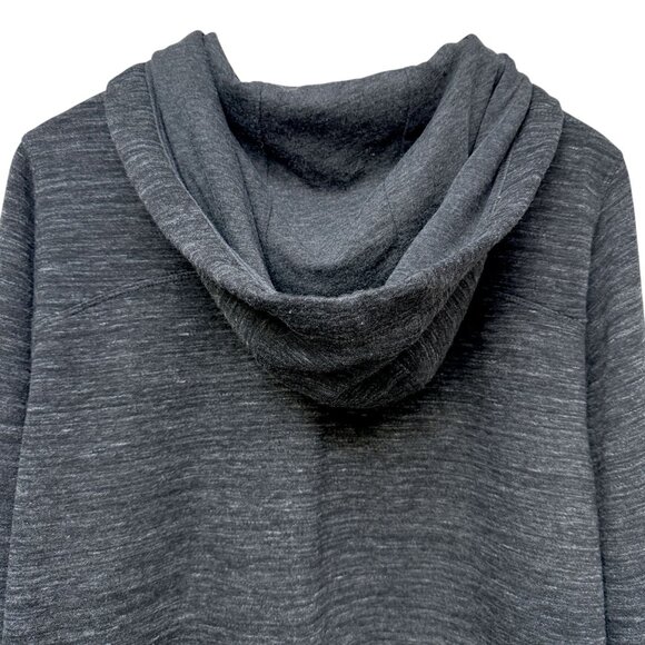 Calvin Klein Long Hoodie Size Large Zip Front Womens Jacket Gray Fleece NWT - Picture 10 of 12